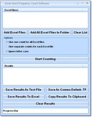 Excel Word Frequency Count Software screenshot